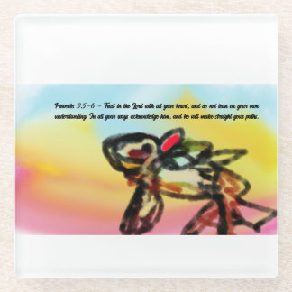 Dessous-de-verre En Verre Trust in  jesus 