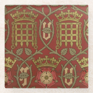 Dessous-de-verre En Verre "Tudor s'est levé", papier peint de reproduction