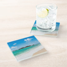 Turks & Caicos Tropical Beach Dessous de verre