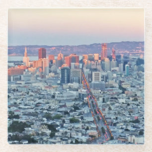 Dessous-de-verre En Verre Twin Peaks San Francisco