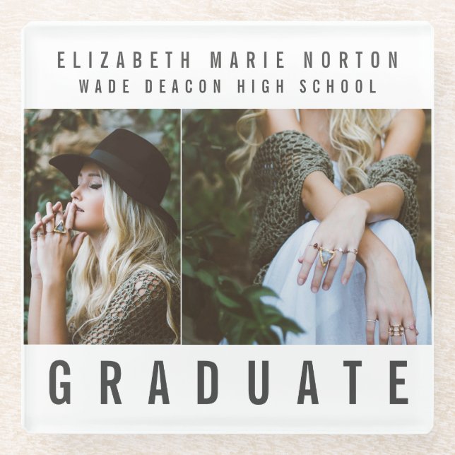 Dessous-de-verre En Verre Type de graduation (Devant)