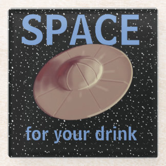 Dessous-de-verre En Verre UFO de l'ESPACE PILOTANT DES DESSOUS DE VERRE de