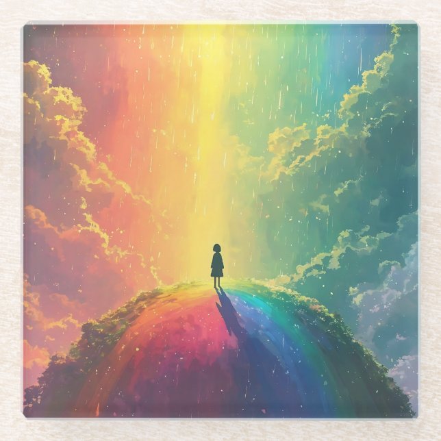 Dessous-de-verre En Verre Un beau rêve (Devant)