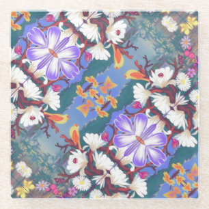Dessous-de-verre En Verre Un Paradis Violet