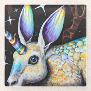 Dessous-de-verre En Verre Unicorne lapin