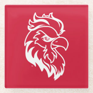 Dessous-de-verre En Verre Université d'État de Jacksonville Gamecocks Red ga
