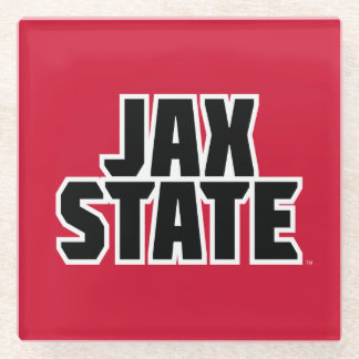 Dessous-de-verre En Verre Université d'État de Jacksonville JAX STATE Texte