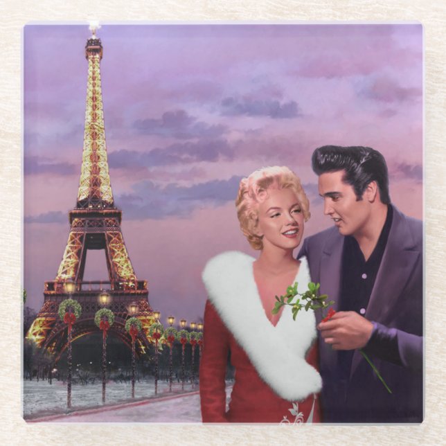 Dessous-de-verre En Verre Vacances de Paris (Devant)