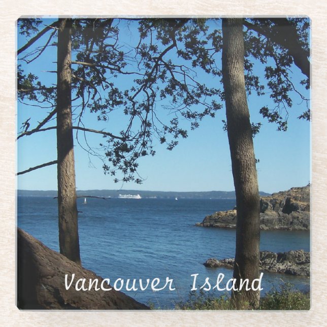 Dessous-de-verre En Verre Vancouver Island (Devant)