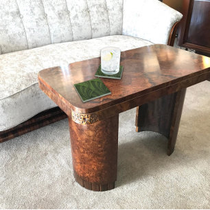 Dessous-de-verre En Verre Ventilé Courbé Vert Riche