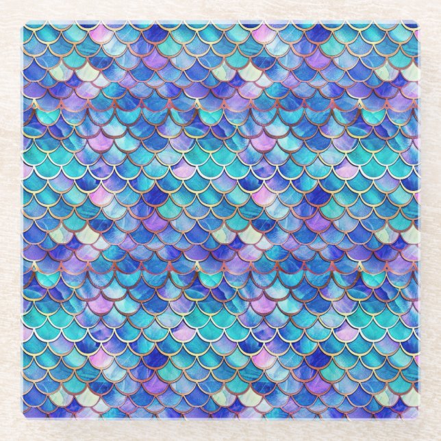 Dessous-de-verre En Verre Verre de sirène (Devant)