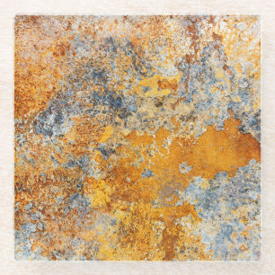 Dessous-de-verre En Verre Vieille texture rouille, grunge arrière - plan mét