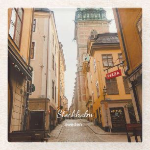 Dessous-de-verre En Verre Vieux Town, Stockholm, Suède Souvenir