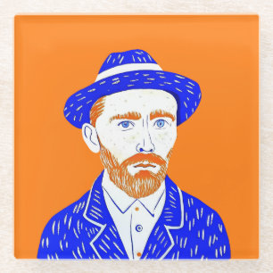 Dessous-de-verre En Verre Vincent Van Gogh Portrait - Illustration graphique