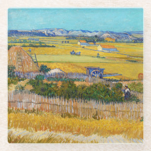 Dessous-de-verre En Verre Vincent van Gogh - Récolte à La Crau