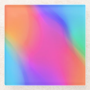 Dessous-de-verre En Verre Vivid Dessous de verre en verre holographique
