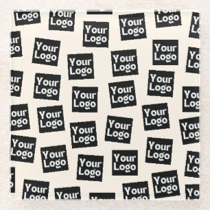 Dessous-de-verre En Verre Votre logo/autre image téléchargée   Placement alé