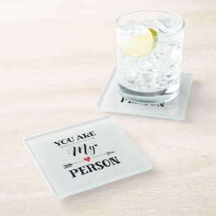 Dessous-de-verre En Verre Vous êtes ma personne
