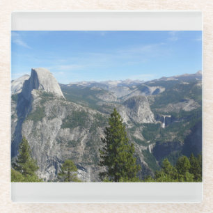Dessous-de-verre En Verre Vue de Yosemite de Glacier Point, CA