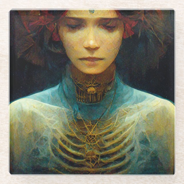 Dessous-de-verre En Verre Vue interne Imaginaire Sci-Fi (Devant)