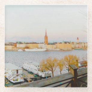 Dessous-de-verre En Verre Vues de Stockholm