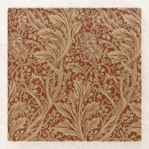 Dessous-de-verre En Verre William Morris Arcadia Floral Garden Fleur Classiq