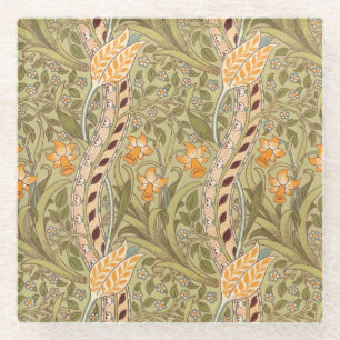 Dessous-de-verre En Verre William Morris Daffodil Garden Flower Classic Bota