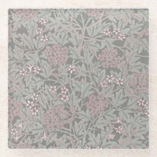 Dessous-de-verre En Verre William Morris Jasmine Motif de fleurs