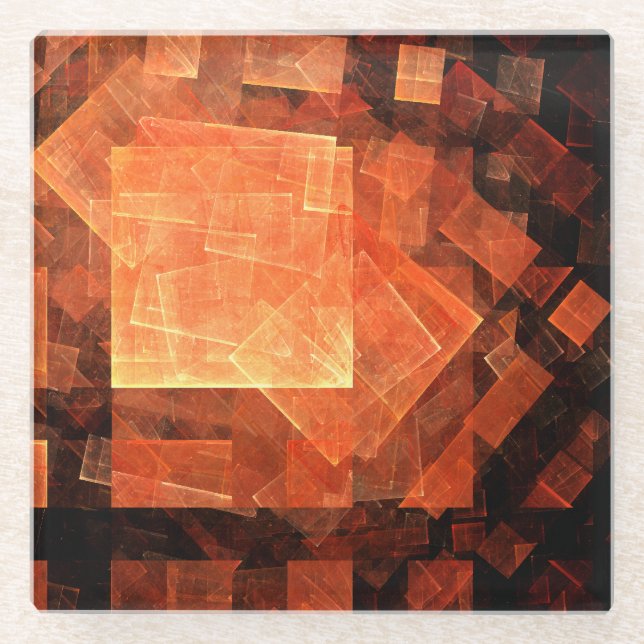 Dessous-de-verre En Verre Window Light Abstract (Devant)