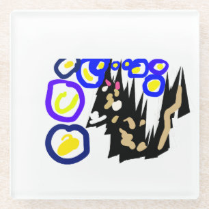 Dessous-de-verre En Verre Wolf latte Halloween fun