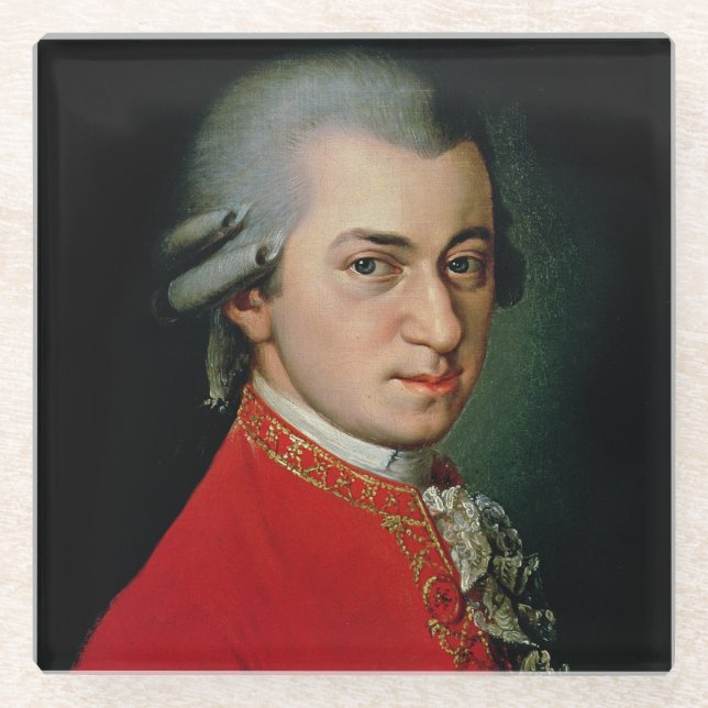 Dessous-de-verre En Verre Wolfgang Amadeus Mozart, 1818 (Devant)