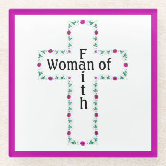 Dessous-de-verre En Verre Woman of faith