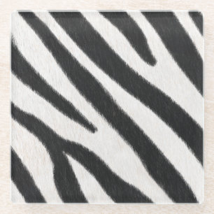 Dessous-de-verre En Verre Zebra Fur Réaliste Espèces Exotiques Posters de an