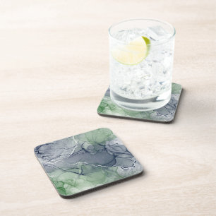 Dessous-de-verre Encre alcoolique verte