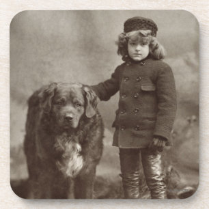 Dessous-de-verre Enfant avec le chien, C1885