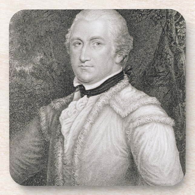 Dessous-de-verre Engrav de Daniel Morgan de brigadier général (Devant)