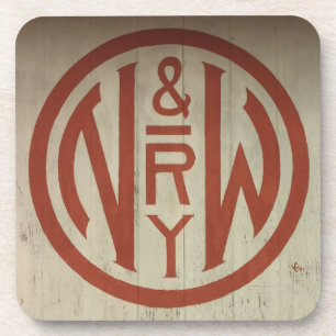 Dessous-de-verre Ensemble Complet De 6 Logo Norfolk Et Western Rail