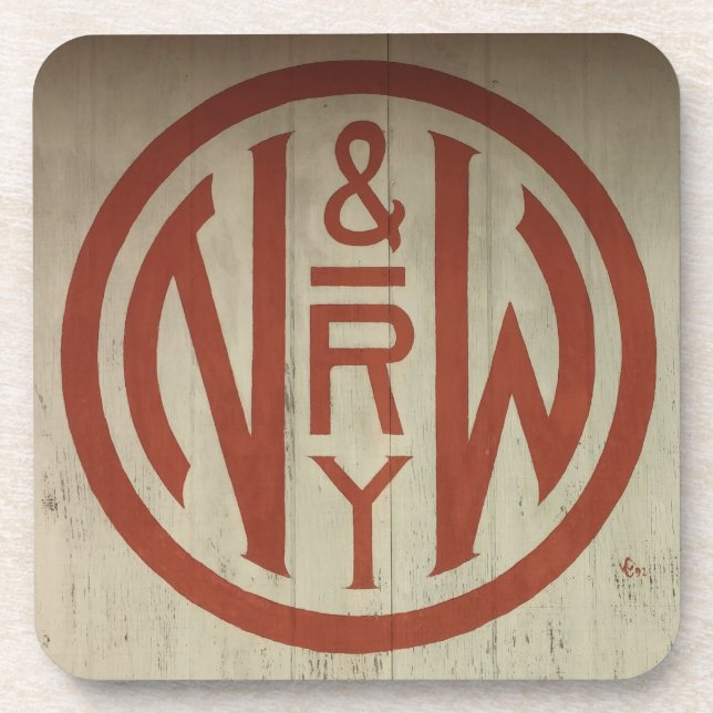 Dessous-de-verre Ensemble Complet De 6 Logo Norfolk Et Western Rail (Devant)