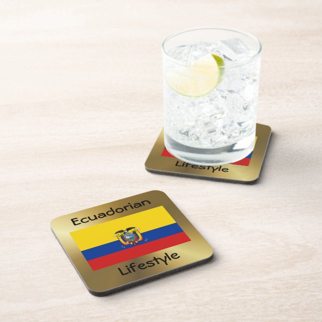 Dessous-de-verre Equateur Indicateur+Dessous de verre texte (Côté Droit)