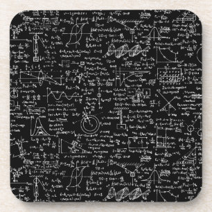 Dessous-de-verre Équations de physique sur //noir
