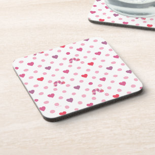 Dessous-de-verre Eric Carle   Valentine Heart Polka Dot Motif