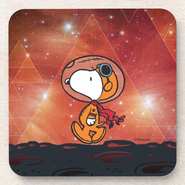 Dessous-de-verre ESPACE | Snoopy Geometry Moon Walk (Devant)