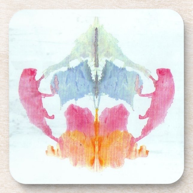 Dessous-de-verre Essai de lot d'encre Rorschach (Devant)