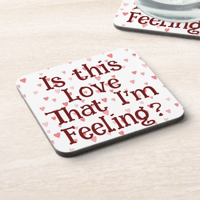 Dessous-de-verre Est-ce cet amour que je ressens ? Beverage Coaster (Côté gauche)
