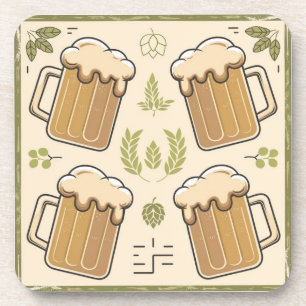 Dessous-de-verre Esthétique de la bière vintage