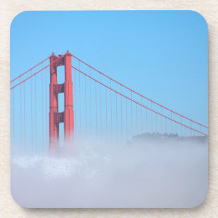 Dessous-de-verre États-Unis, Californie. Golden Gate Bridge au mati