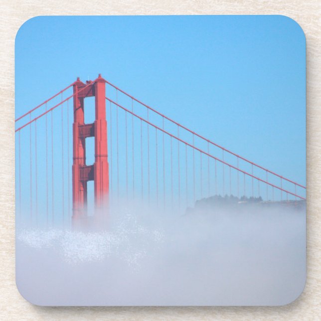 Dessous-de-verre États-Unis, Californie. Pont Golden Gate Le Matin (Devant)