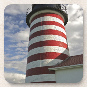 Dessous-de-verre États-Unis, Maine, Lubec. West Quoddy Head
