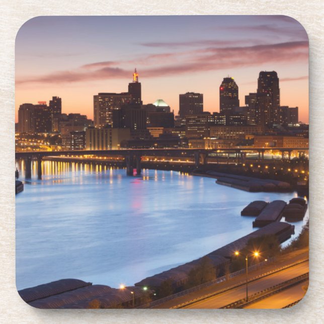 Dessous-de-verre États-Unis, Minnesota, Minneapolis, Saint-Paul 2 (Devant)