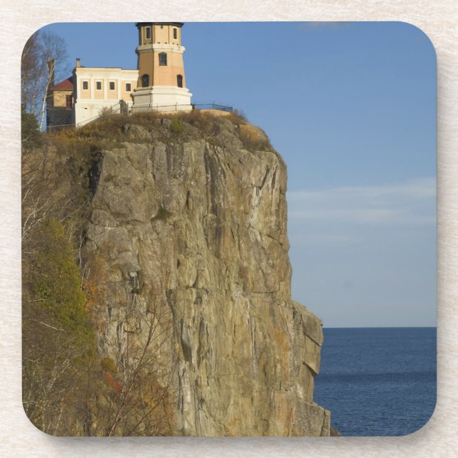 Dessous-de-verre États-Unis, Minnesota.  Phare de Split Rock sur le (Devant)
